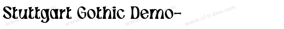 Stuttgart Gothic Demo字体转换